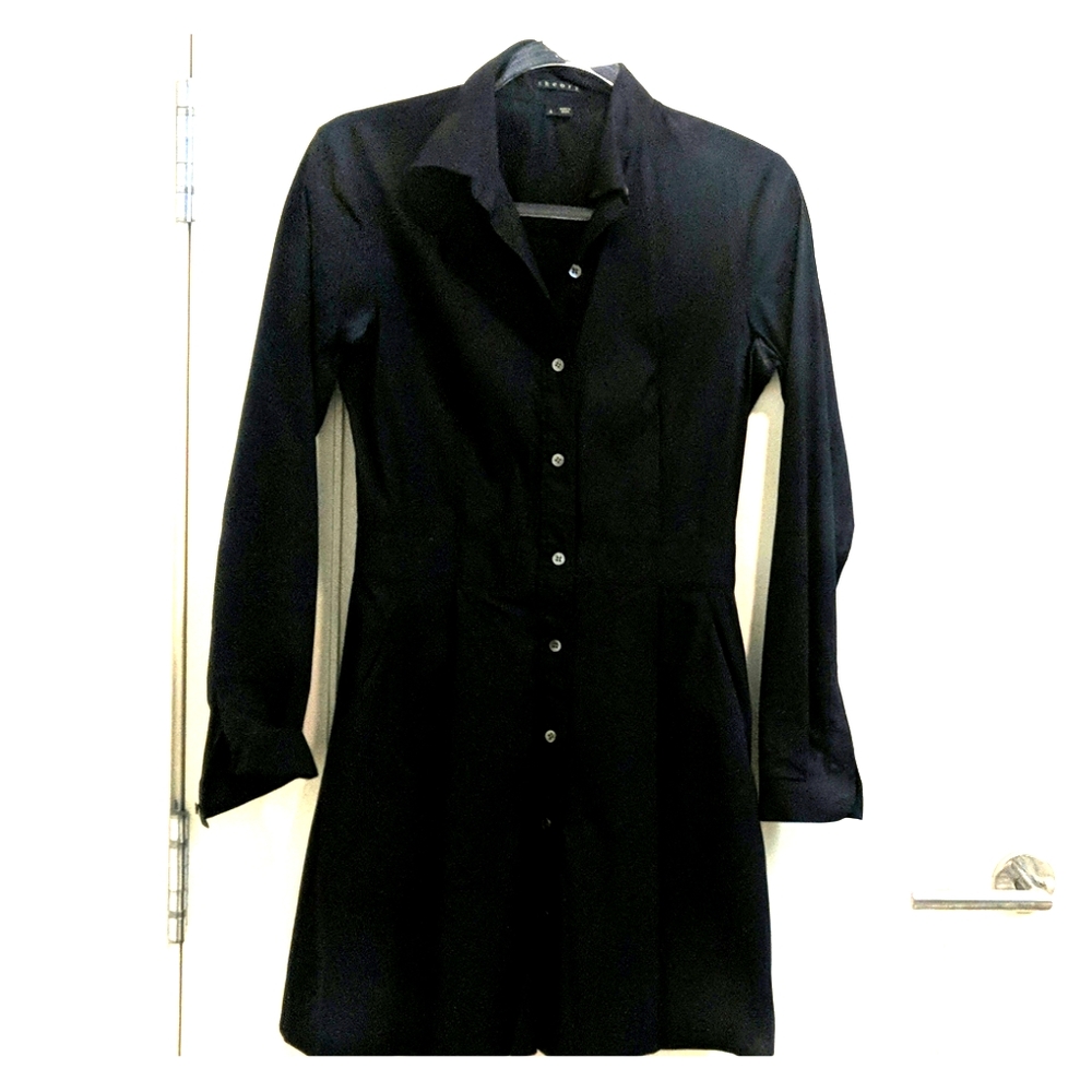 Theory Black Shirtdress